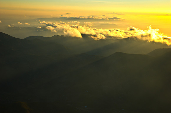 Sunrise on top of Mt. Ramelau